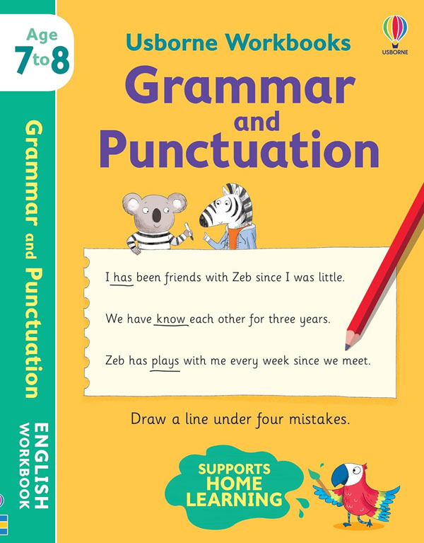 Cover: Usborne Workbooks Grammar And Punctuation 7-8