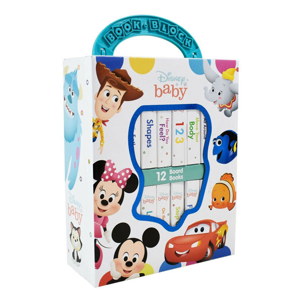 Disney My First Library Board Book Block 12 Books Set Ages 0-5