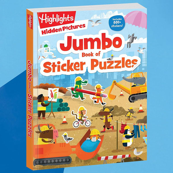Jumbo Book Of Sticker Puzzles
