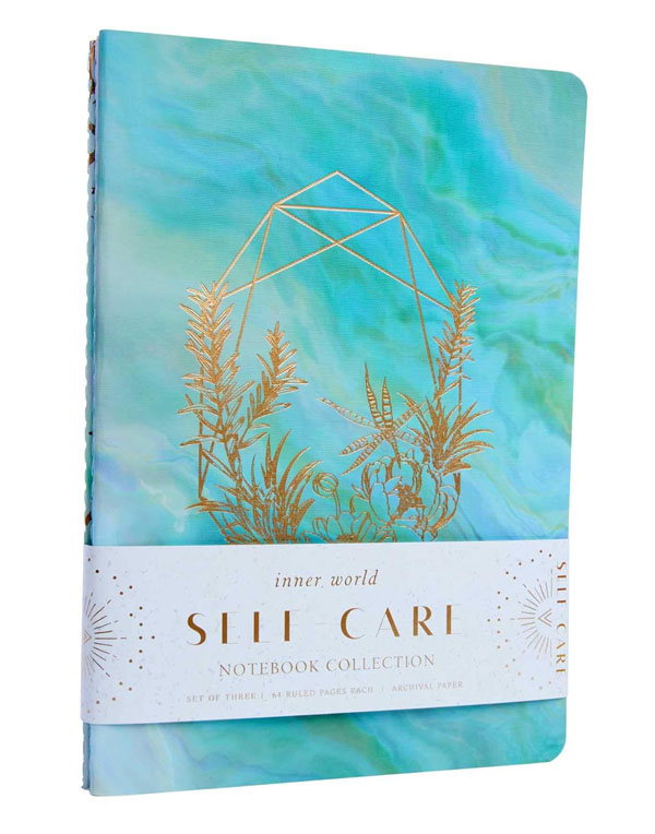 Cover: Self-Care Sewn Notebook (Set of 3)