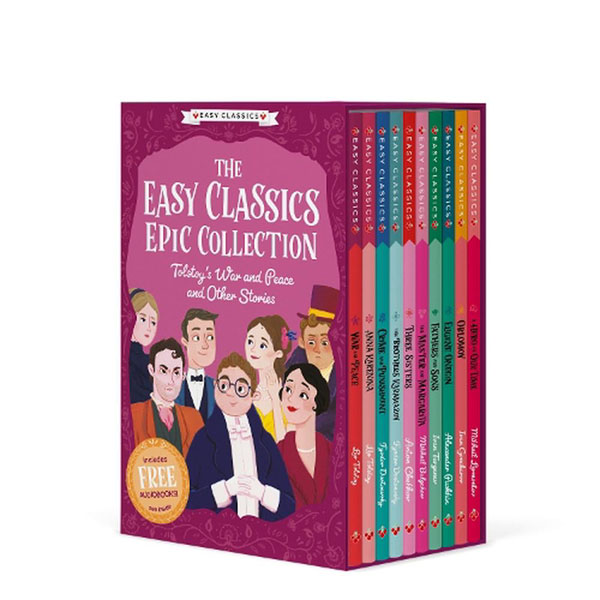 The Easy Classic Epic Collection: Tolstoys War And Peace And Other Stories 10 Books Box Set Ages 7-9