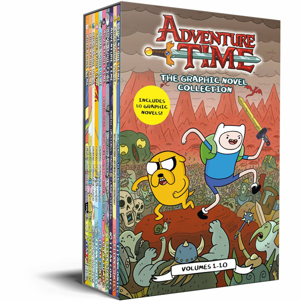 Adventure Time Series Volume 1-10 Graphic Novel Books Collection Box Set Ages 7-9