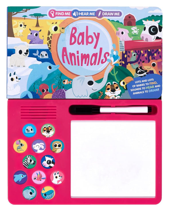 Cover: Find Me, Hear Me, Draw Me: Baby Animals