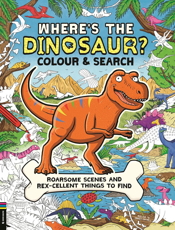 Cover: Where’s the Dinosaur? Colour and Search