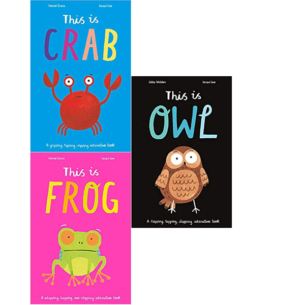 Cover: Jacqi Lee 3 Books Collection Set (This Is Crab, This Is Frog And This Is Owl) Ages 0-5