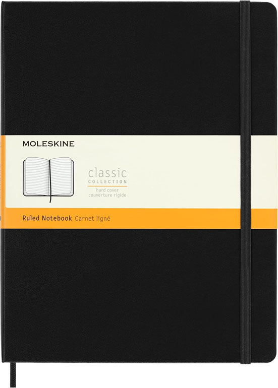 Moleskine Hardcover Ruled XL Notebook