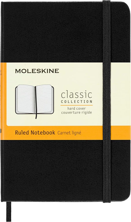 Moleskine Pocket Ruled Hardcover Notebook