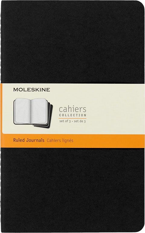 Moleskine Softcover Cahier Journal Ruled Large Black