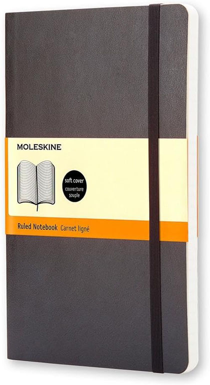Moleskine Pocket Ruled Softcover Notebook Black