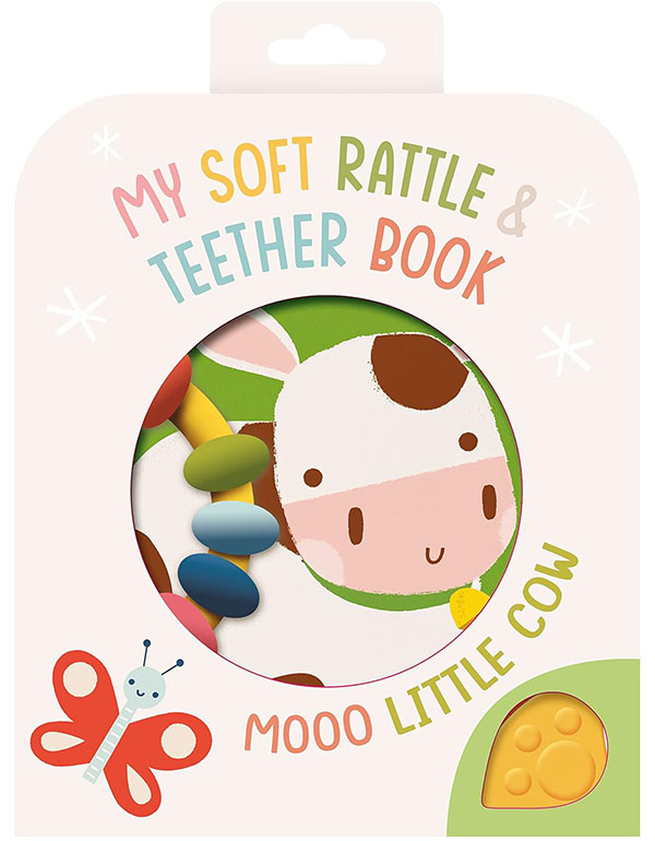 Soft Rattleandteether Moo! Cow