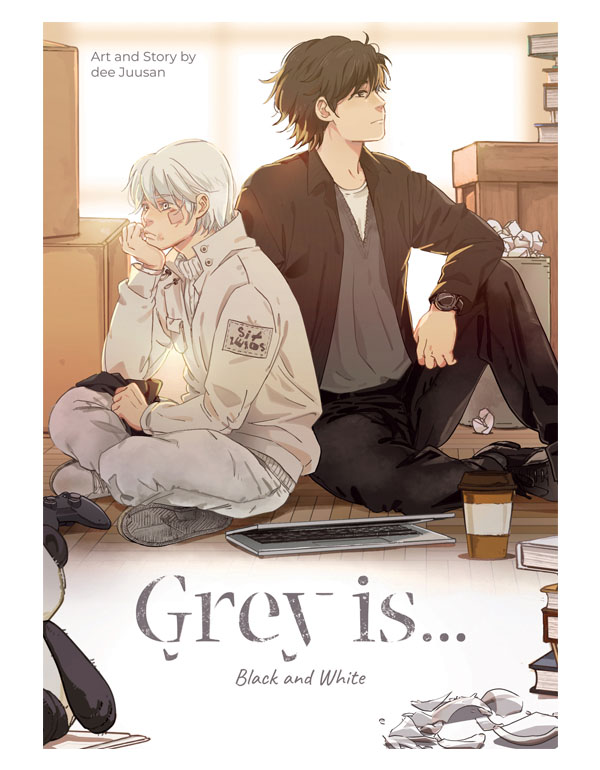 Grey is: Black and White